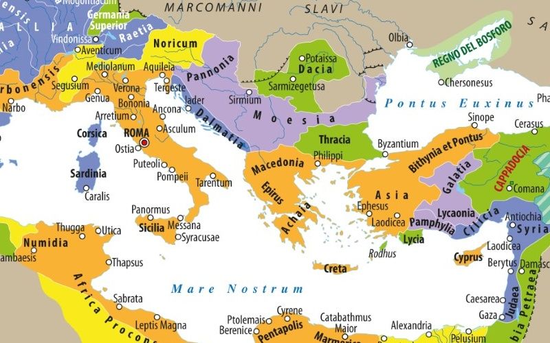 Mappa dell'Impero Romano